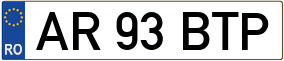 Trailer License Plate